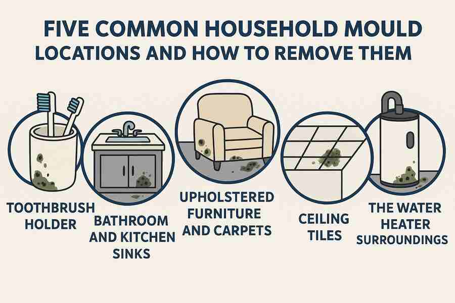 Five Common Household Mould Locations and How to Remove Them
