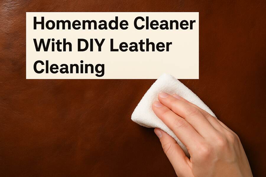 How to Use a Basic Homemade Cleaner to Clean Leather